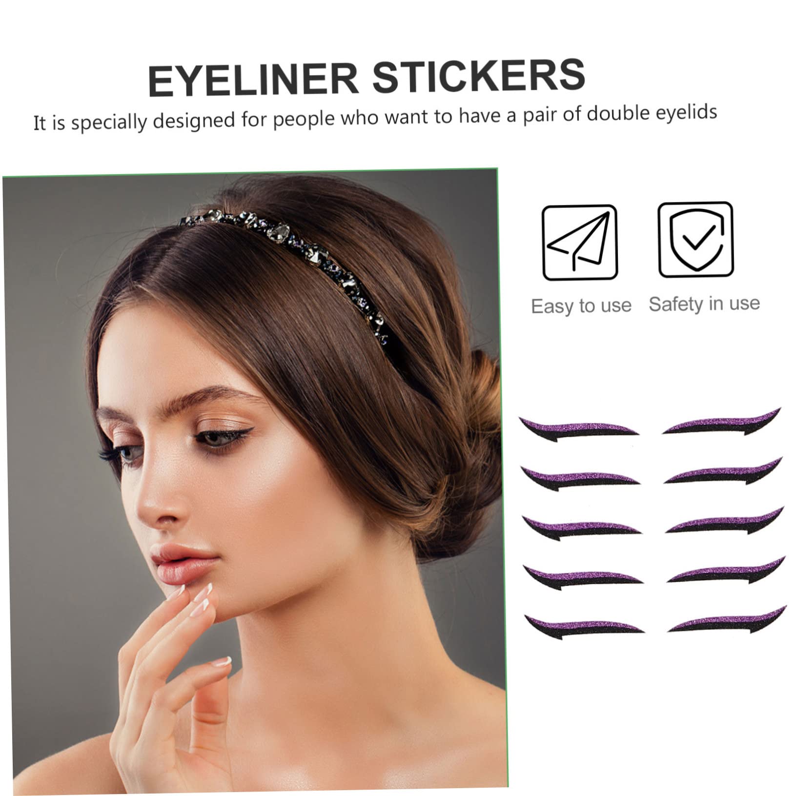 Healvian 200paires Autocollants De Maquillage Pour Yeux De Strips Double Eyelid Éléments De Mode Pour Halloween Soirées Cosplay Et Autres Occasions