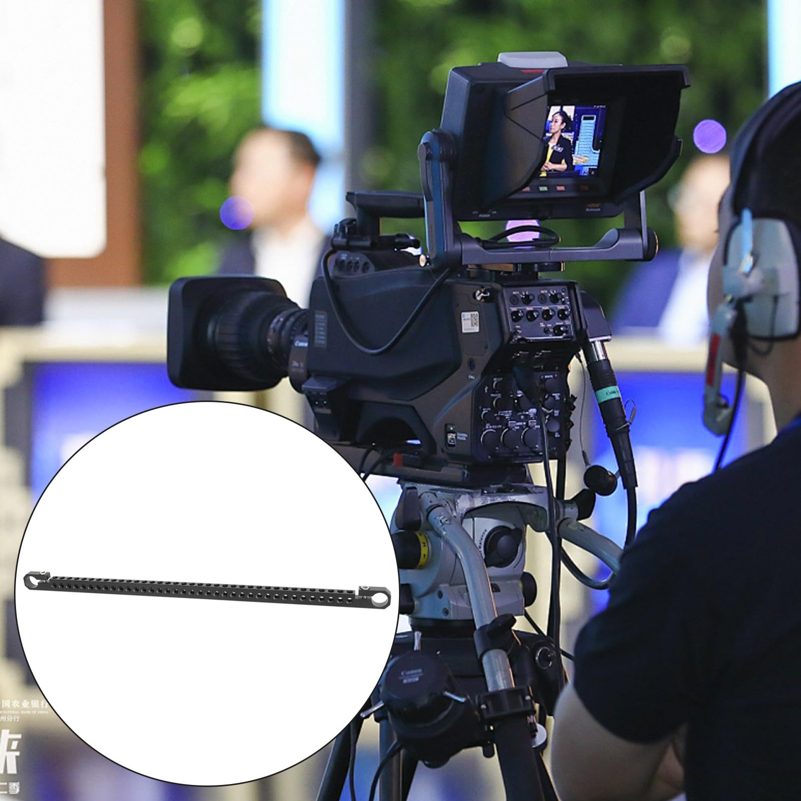 Asta in alluminio da 400 mm con adattatore per asta da 15 mm, morsetto per tubi per videocamere, videocamere, accessori per gabbia, formaggio