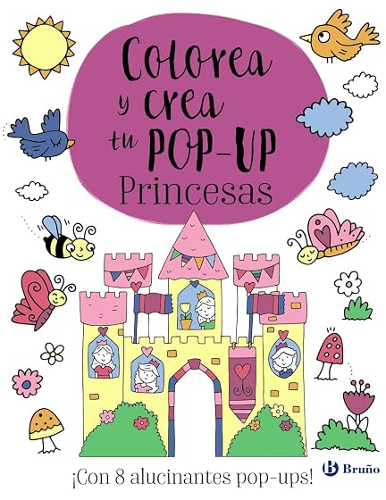 Colorea y crea tu pop-up. Princesas