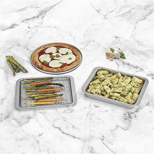 Miniatura 2 de Cuisinart AMB-TOB4 - Juego de 4 moldes para horno tostador, color plateado