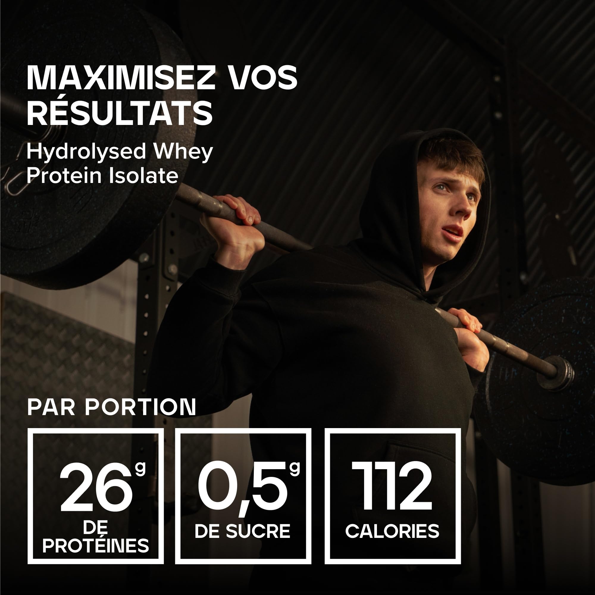 Bulk Powders Isolat de Whey Proteine Hydrolyslate, 1 kg