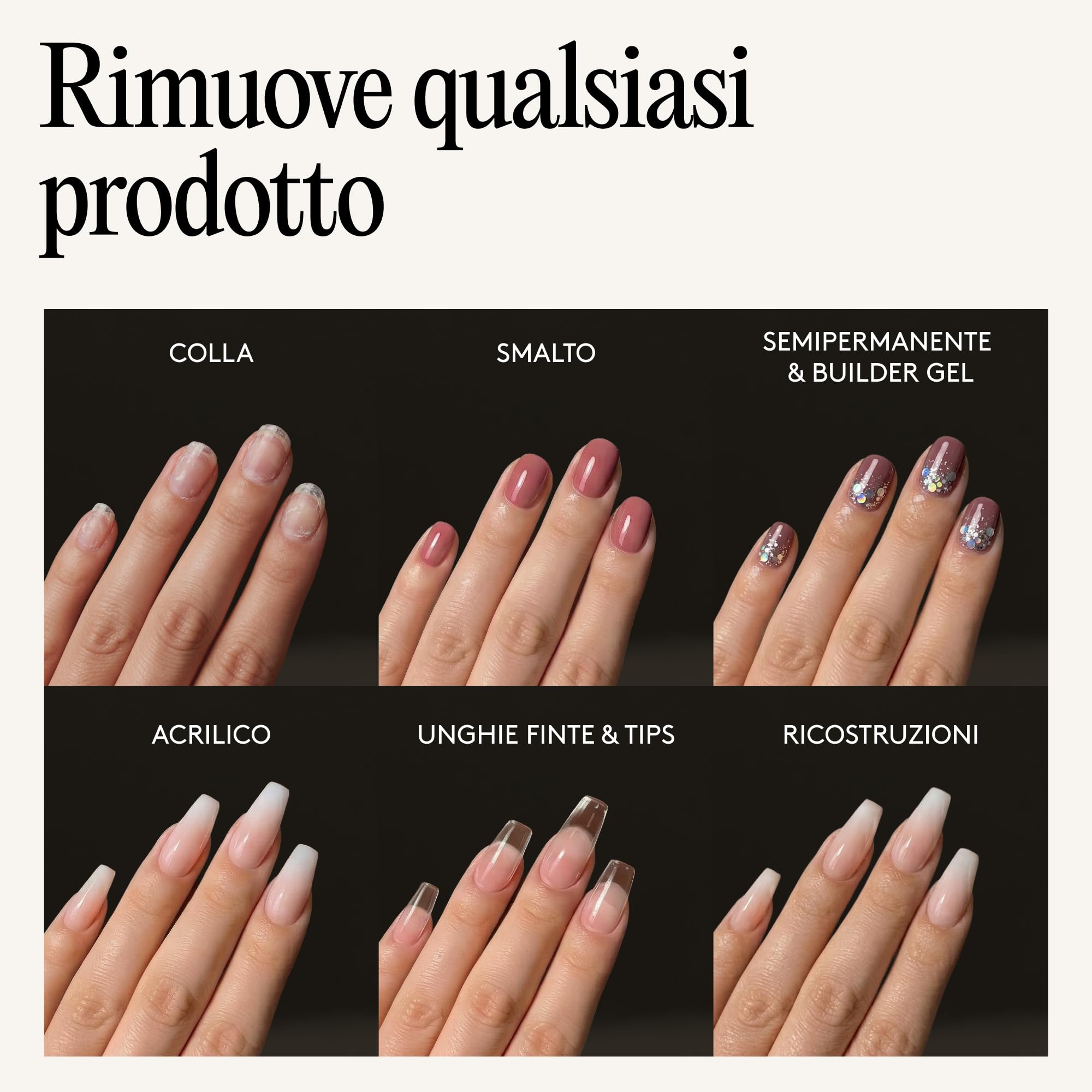 Mylee, solvente per unghie di qualità superiore, 100% puro acetone, adatto per smalti Gel UV/LED soak off