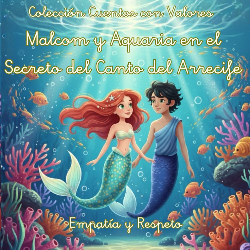 Cuentos con Valores Malcom y Aquaria en el Secreto del Canto del Arrecife: Un cuento sobre empatía, respeto y la fuerza de los talentos únicos en una ... (Cuentos con Valores Primeros Lectores)
