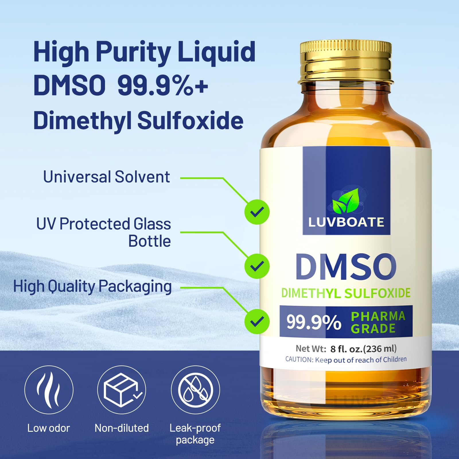 DMSO 99.9% Pur - 5 Litres - Solvant Polyvalent
