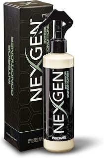 Interior Conditioner (8oz) - Non-Greasy, UV-Blocking Formula - Fresh Leather Scent - On-the-Go Car Detailing - Car Cleaning Supplies - For Car Seats, Dashboards, Door Panels, & More