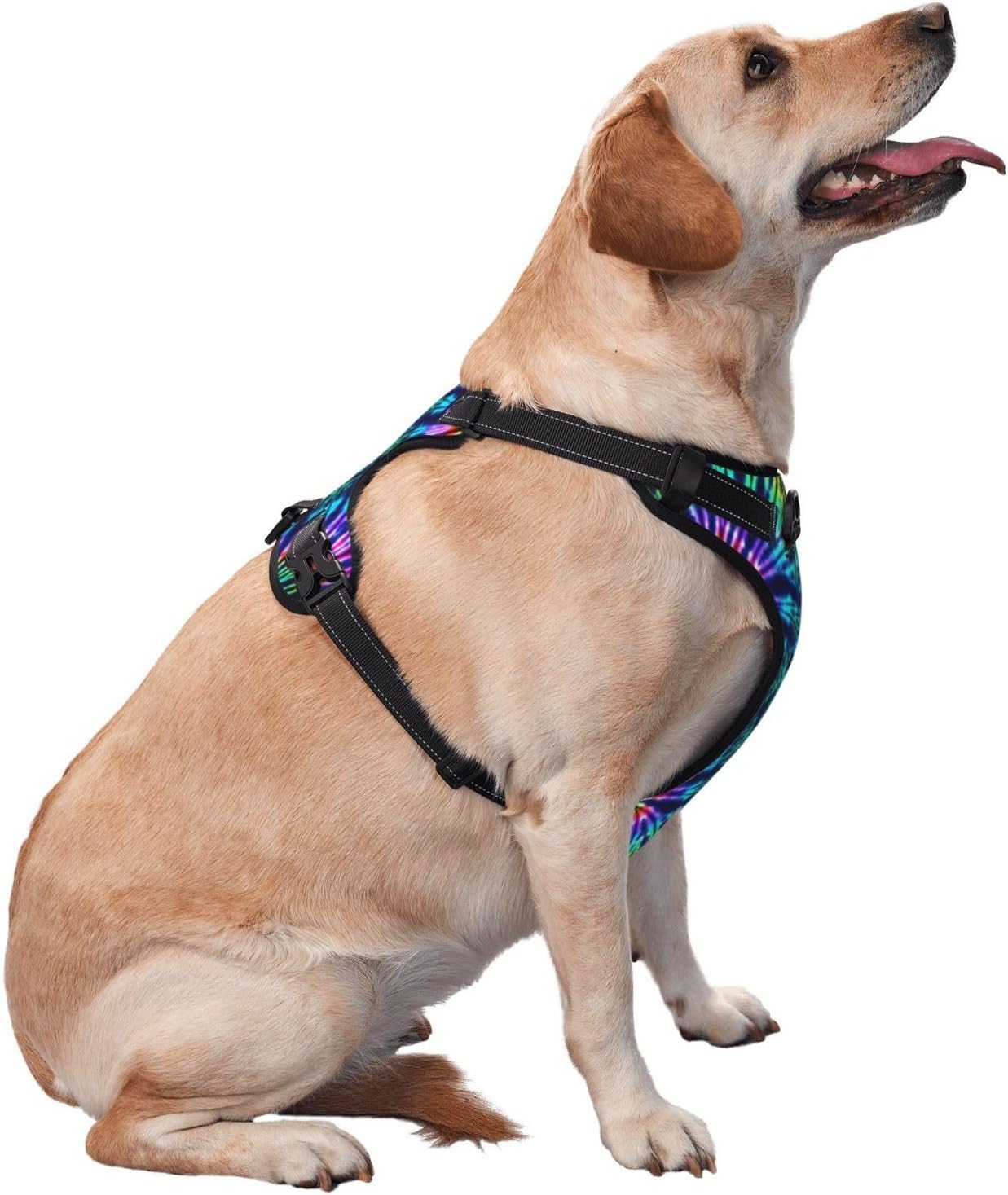 Psychedelic No Pull Dog Vest Harness for Small Medium Large Dog Puppy Pets Cats Outdoor Walking