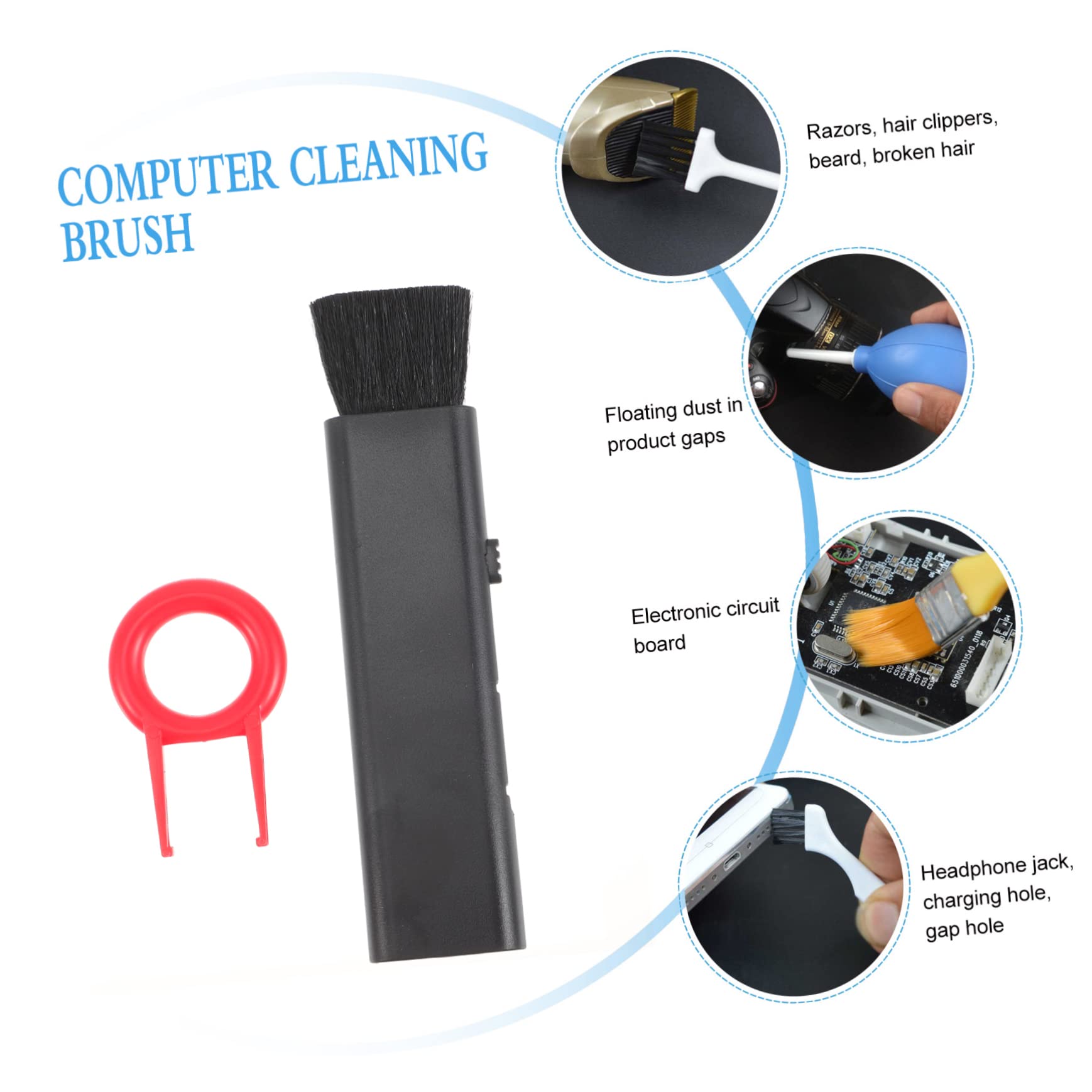 UKCOCO 5 Pz spazzola per la pulizia della tastiera detergente per compresse accessorio per la pulizia della tastiera abito computer portatile strumento di pulizia per laptop pulito topo