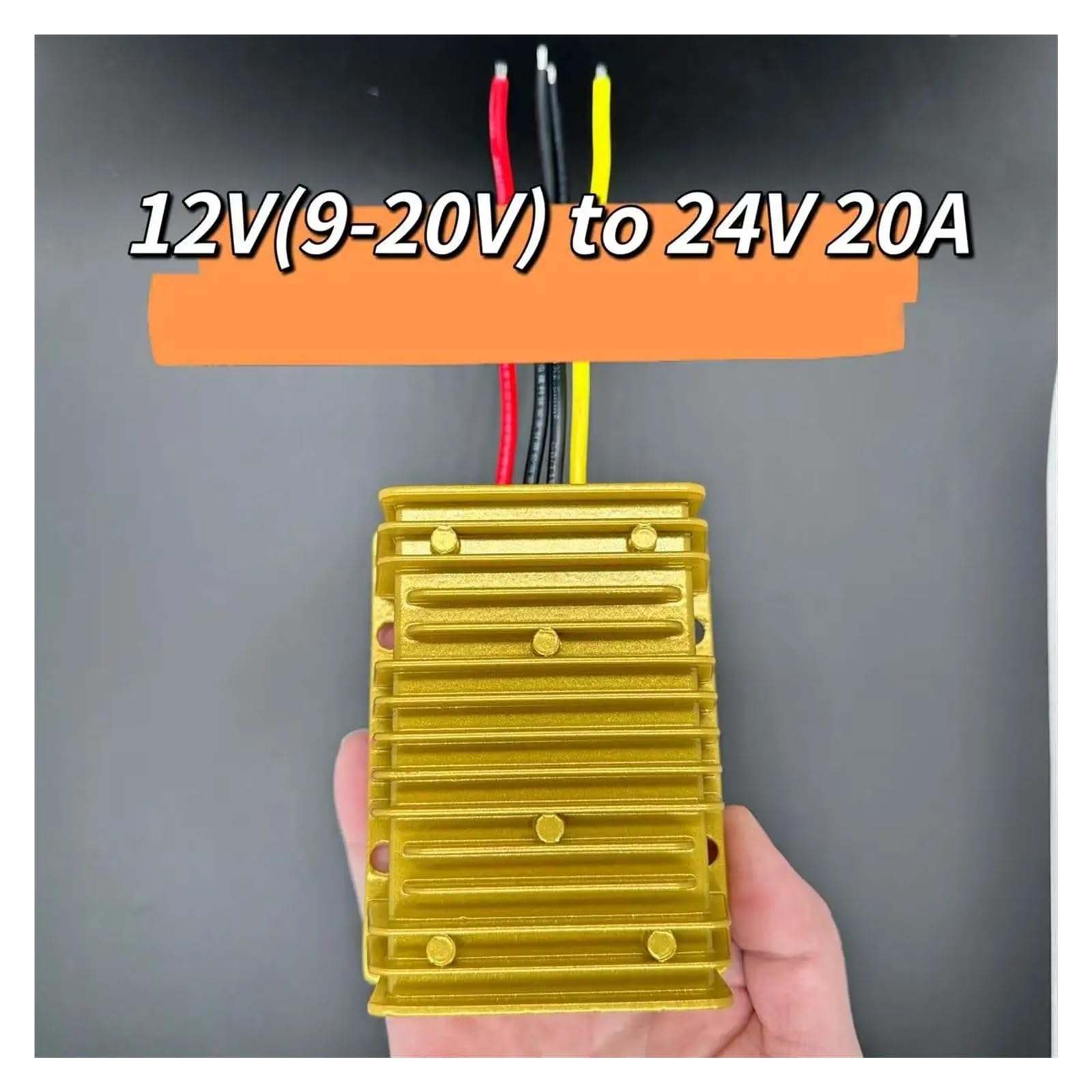 12V to 24V Voltage Power DC-DC Boost Converter, 9V-20V Input, 24V 10A, 120W/240W/480W Output