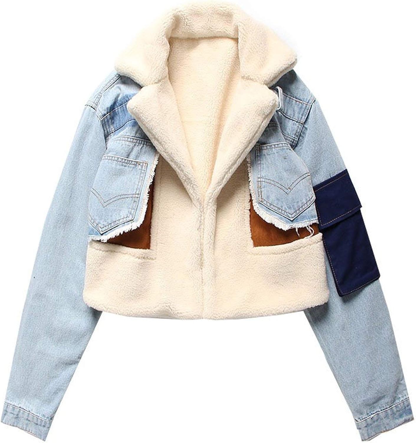 Jean jacket with lambswool Clearance