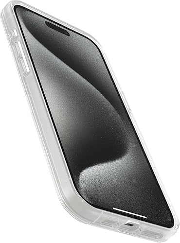 Miniatura 3 de OtterBox Funda Symmetry Clear Series para iPhone 15 Pro MAX (solamente), transparente, ultra suave, compatible con carga inalámbrica, bordes