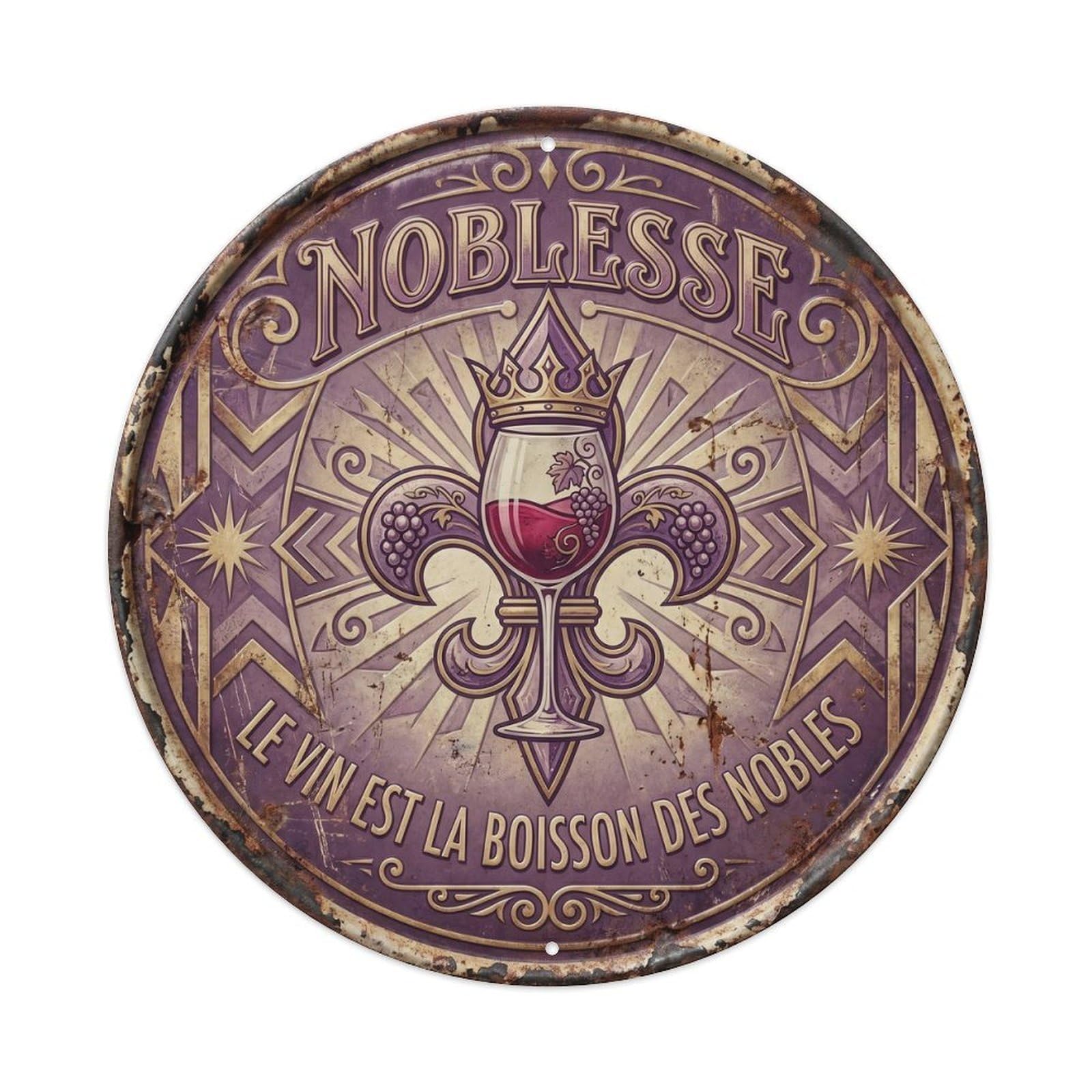 Nobility Humorous Tavern Nobility Metal Tin Sign