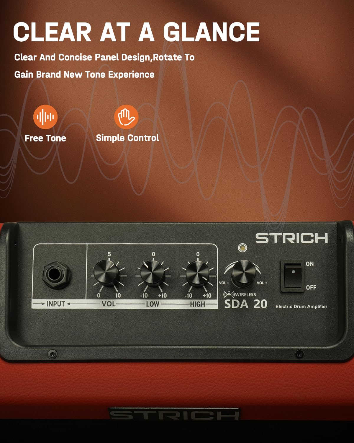 Amplificador de tambor rojo