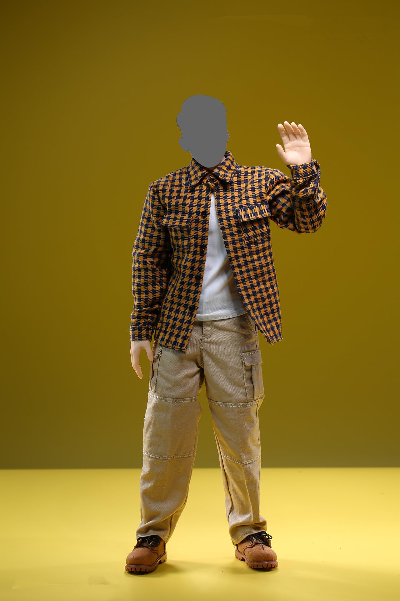 Chemise à Carreaux Et Rayures 1/6 Pour Figurine Homme 12" - Tissu, échelle 1/6, 2023