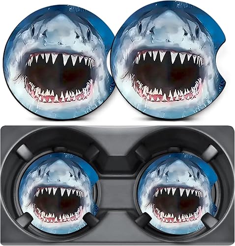 Miniatura 34 de 2 unidades de posavasos para portavasos de coche, posavasos para portavasos de coche con diseño de cereza, alfombrilla de goma antideslizante de