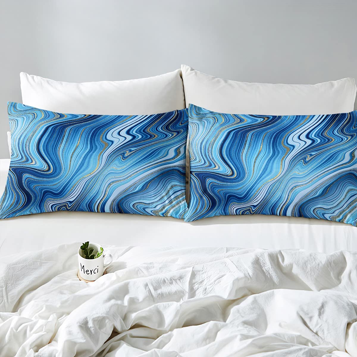 Set 2 Pezzi WDCOZY Set Biancheria Letto Singolo WDCOZY, Trapunta E