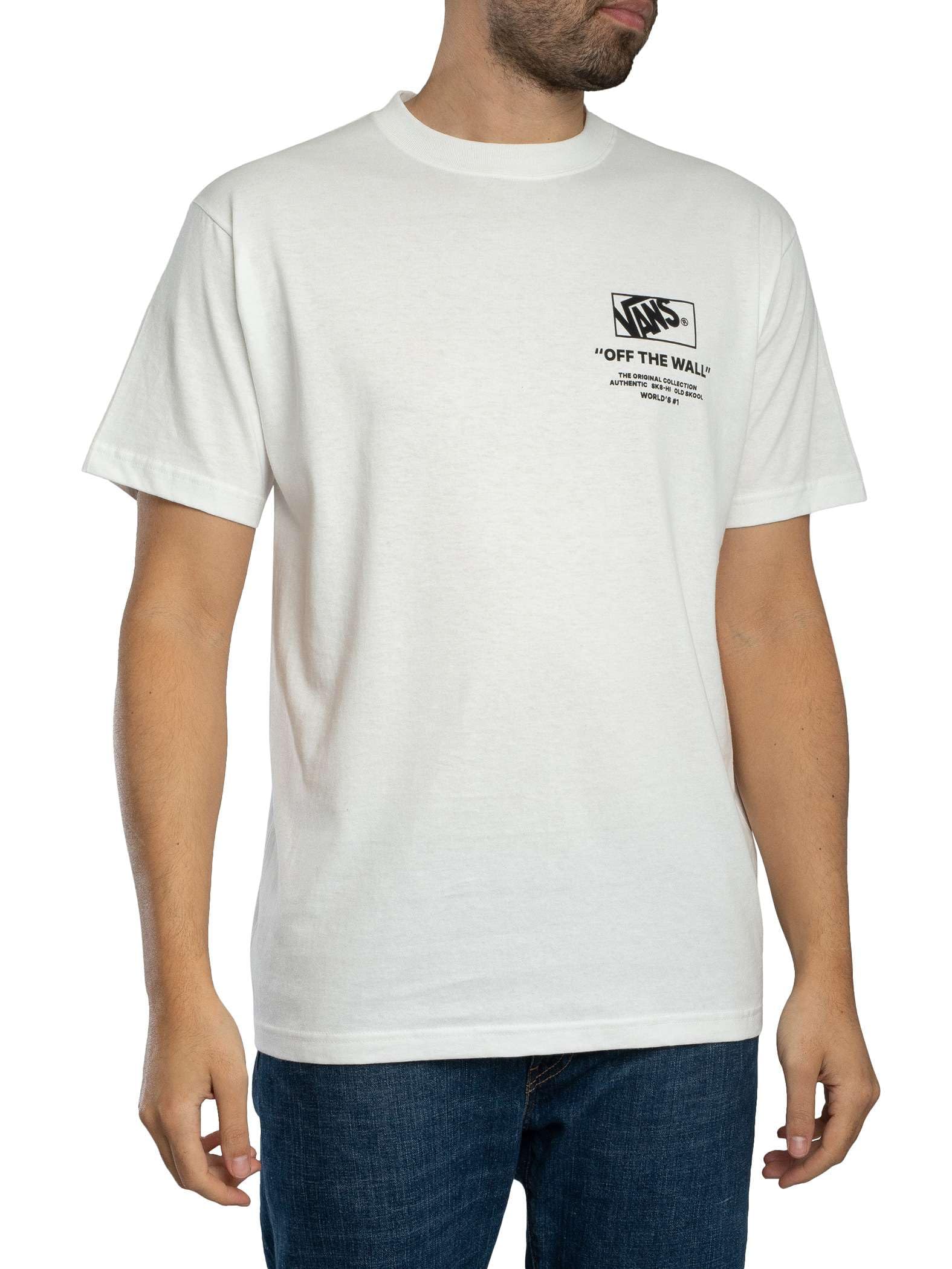 Vans Men's White Short Sleeve T-Shirt - T-Shirts - Xl - Tops