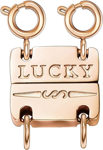 Miniatura 7 de Collar con cierre de capas para mujer, separadores de joyas de oro de 18 quilates y plata, cierre magnético de collar múltiple para mujer, aspecto