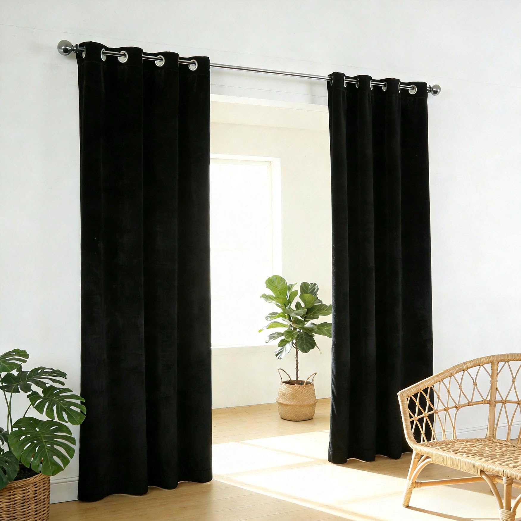Rideau thermique anti chaleur 180x175 cm isolant phonique et UV