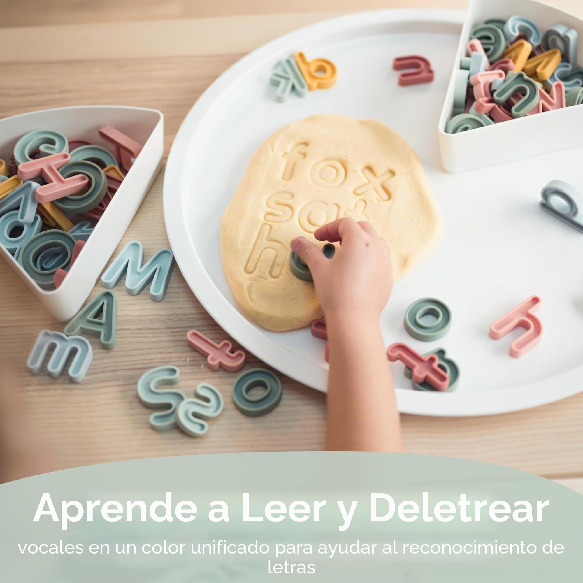 Inspire My Play Letras del alfabeto para niños Inspire My Play - Juegos ABC para niños a partir de 3 años - Letras para juegos sensoriales y desordenados