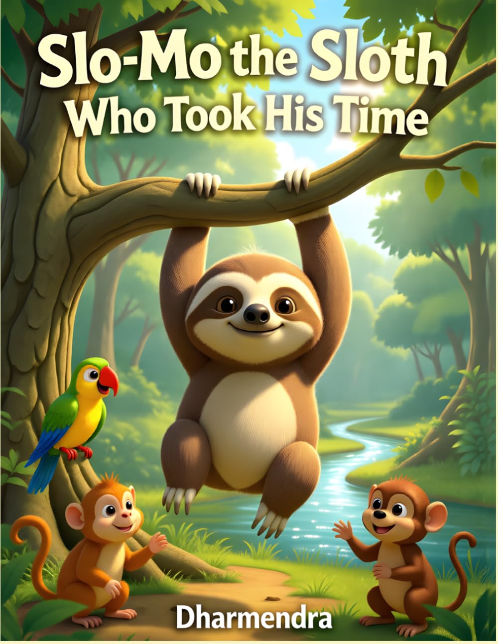 Slo-Mo the Sloth Who Took His Time: A Gentle Children’s Picture Book About Patience, Mindfulness, and Emotional Regulation for Kids Ages 4–8 (Gentle Jungle Stories – Book 11)