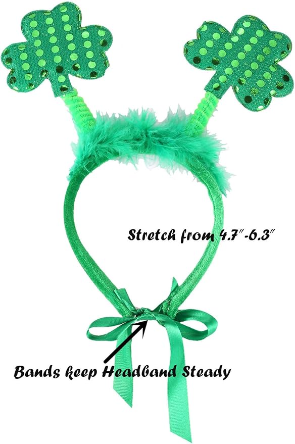 Disfraz de perro St Patrick's Day con diadema y pañoleta miniatura 4