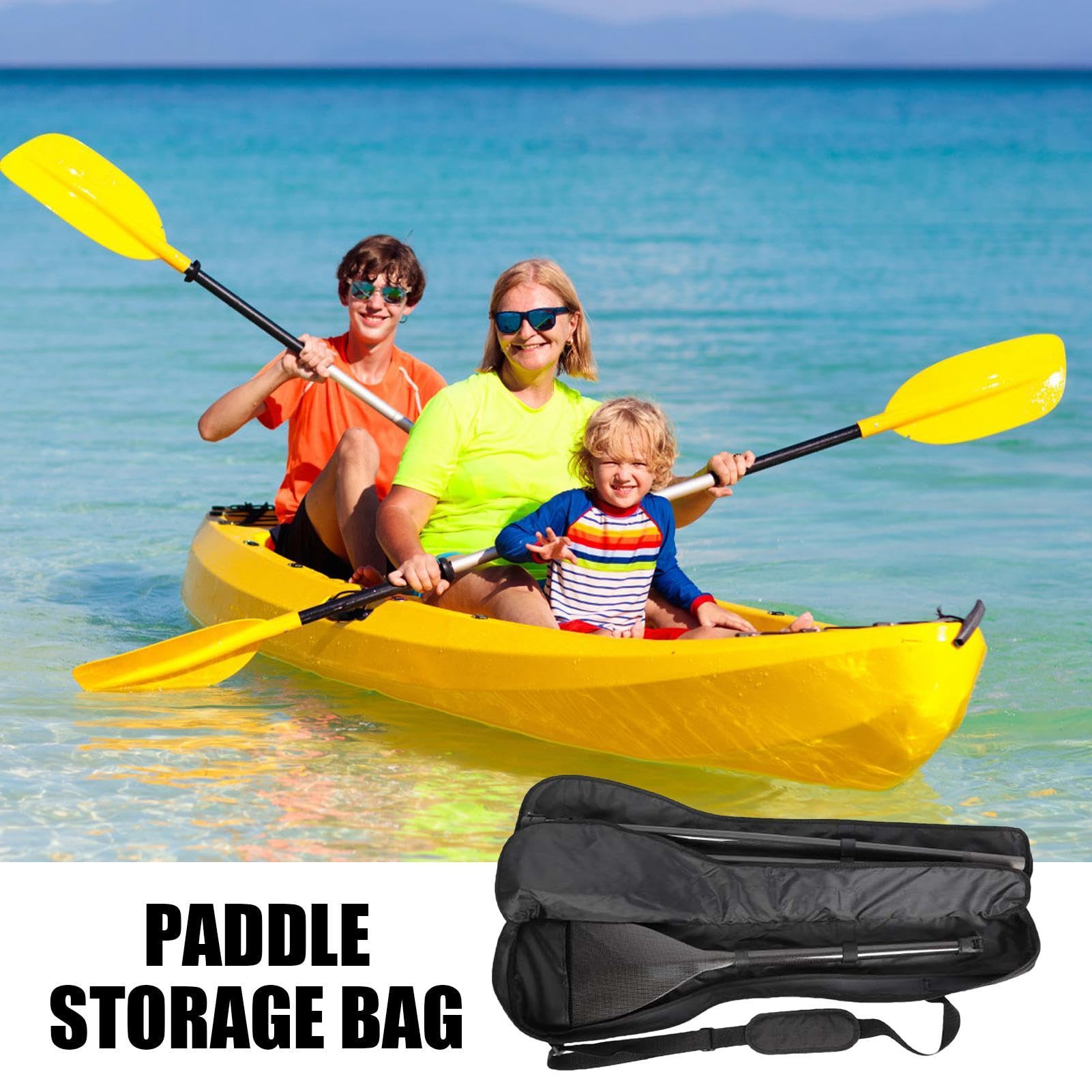 Borsa per pagaia per barca, borsa per il trasporto di pagaie, borsa per il trasporto di pagaia da pesca, organizer impermeabile a tre sezioni, tracolla regolabile, borsa portatile impermeabile,