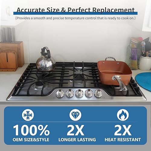 Miniatura 5 de EIOLWJIEO 5304525746 5304504839 Pomo para placa de cocina Frigidaire Range 4Pack