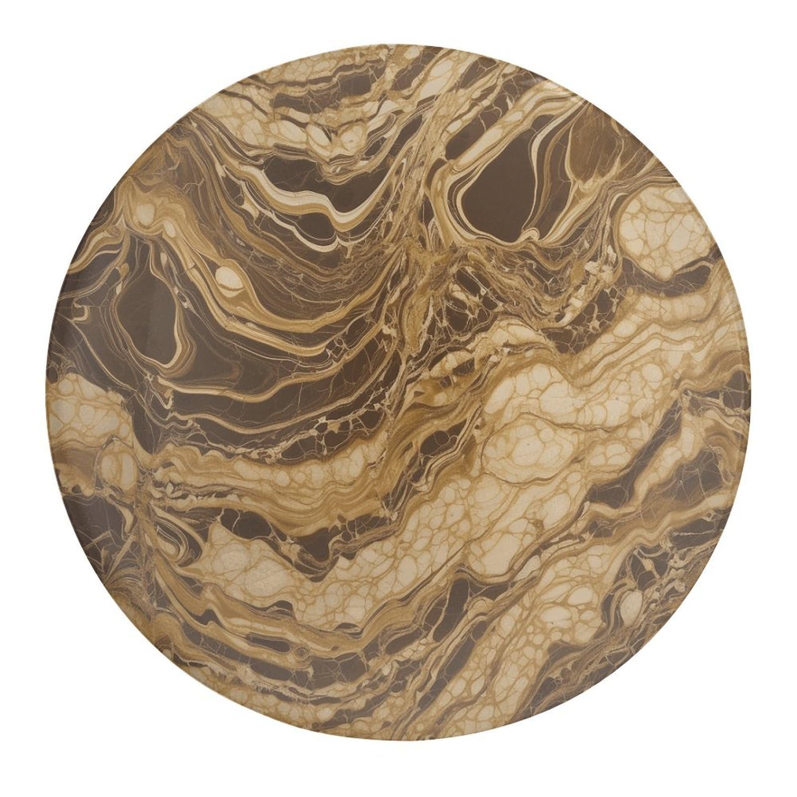 Fekiloot Style Golden Marble Refrigerator Magnet Fridge Magnet2 Pcs