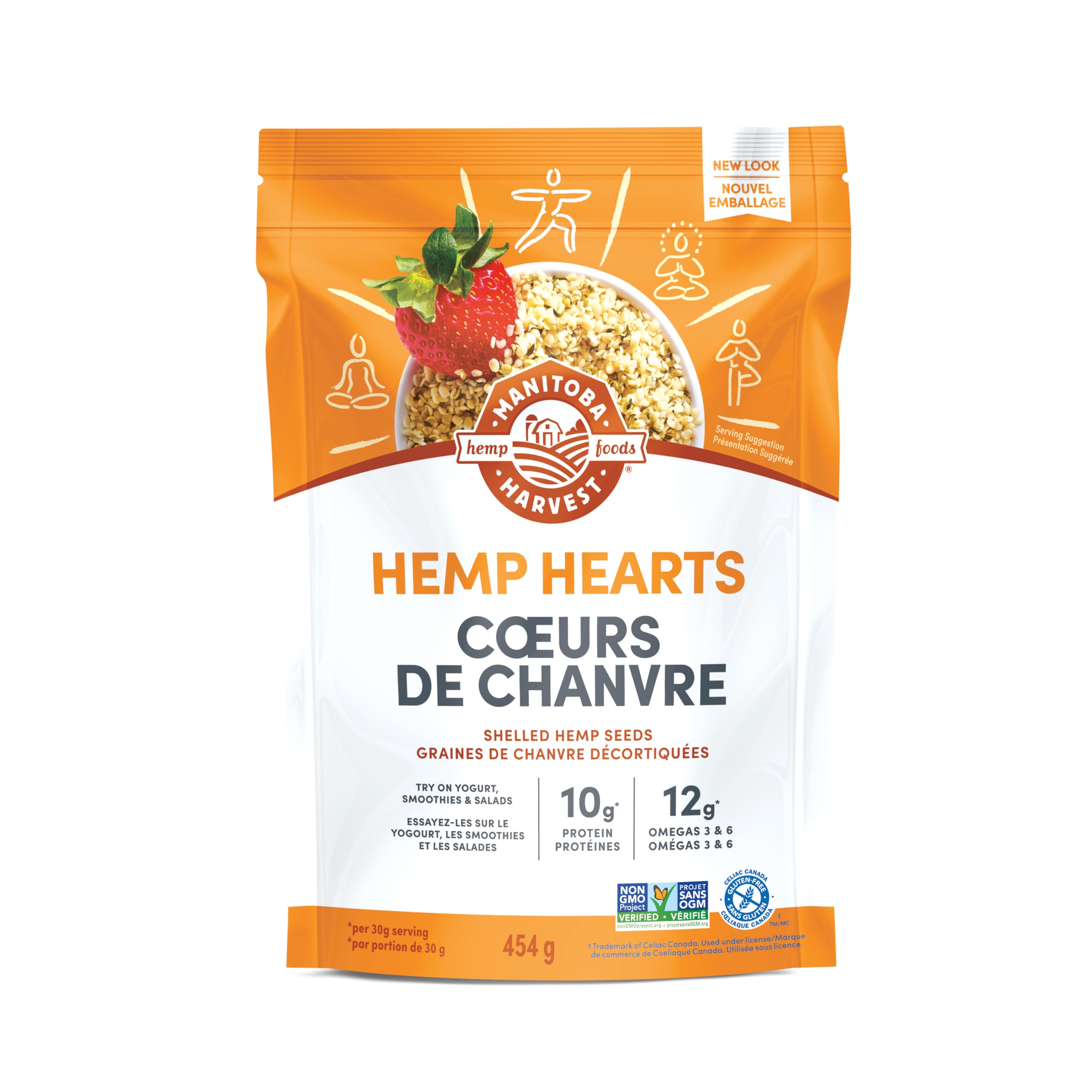 Manitoba Harvest Hemp Hearts  Shelled Hemp Seeds  454 g