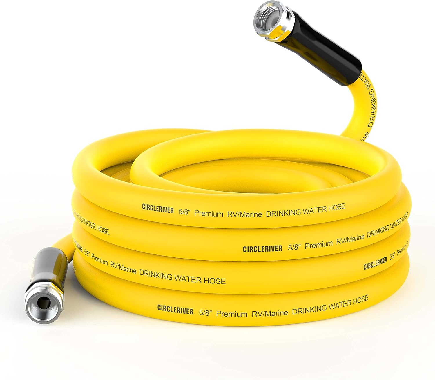 CircleRiver RV Water Hose 25FT, 5/8" Premium Drinking Water Hose for RV, Camping