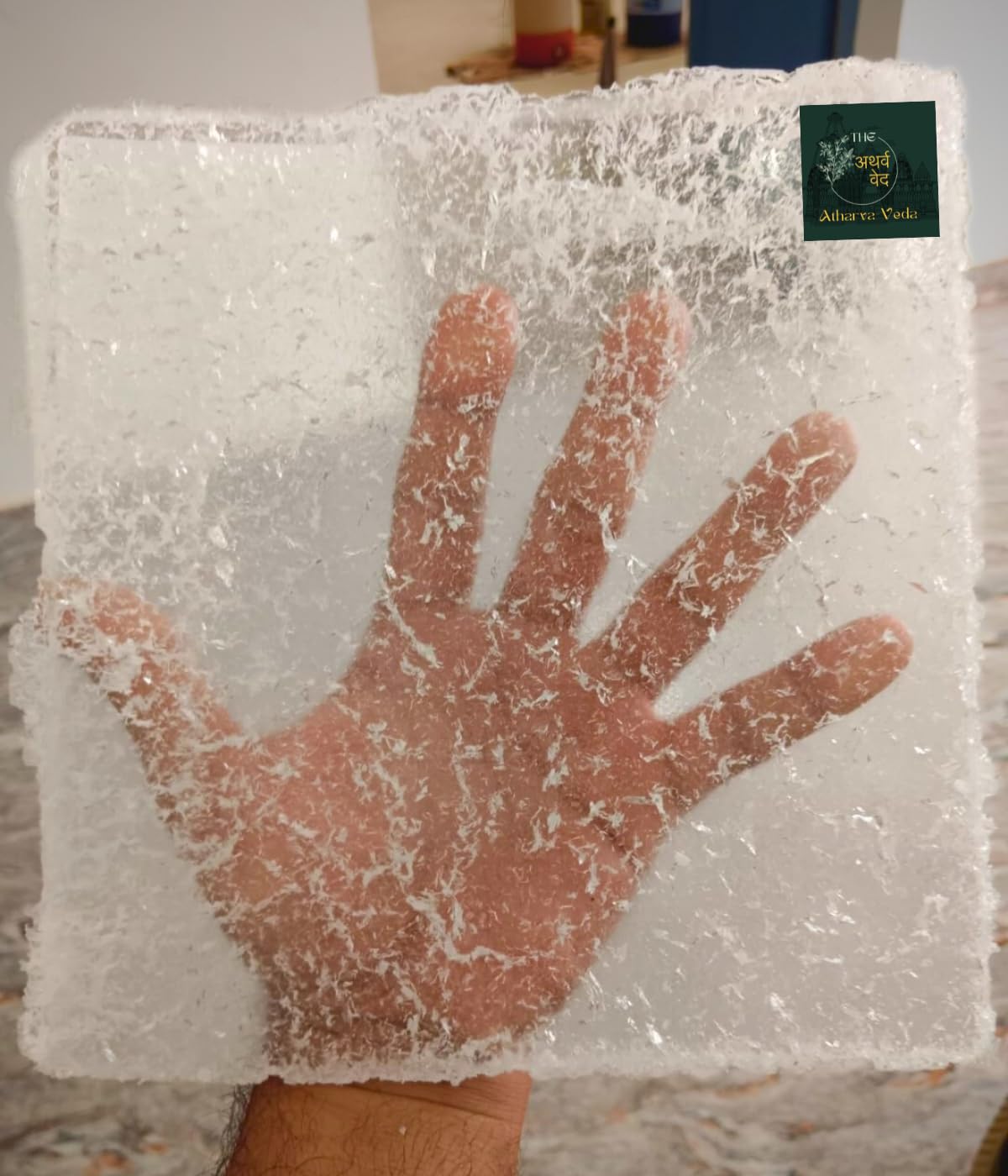 The Atharva-Veda Organic Camphor Slab 450gm, Original Raw Kapoor for Pooja, Kapur - Purest Form-image-5
