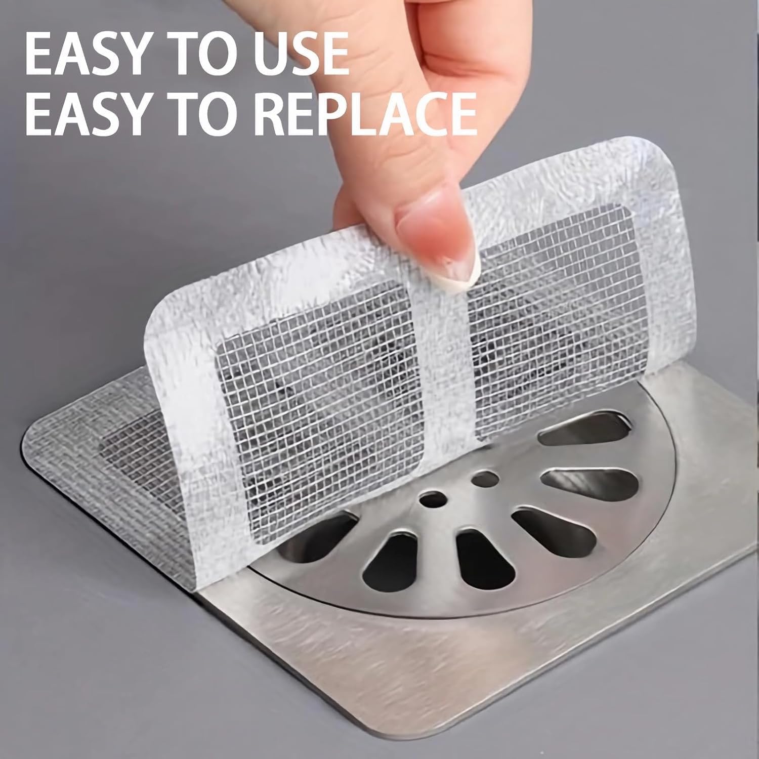 KESI 10 Pcs Drain Sticker Hair Catcher for Bathroom, Kitchen Sink & Shower – Anti-Clogging Silicone Drain Cover – Reusable, Waterproof Filter Net – Prevents Hair & Waste Blockage - Image 2 thumbnail