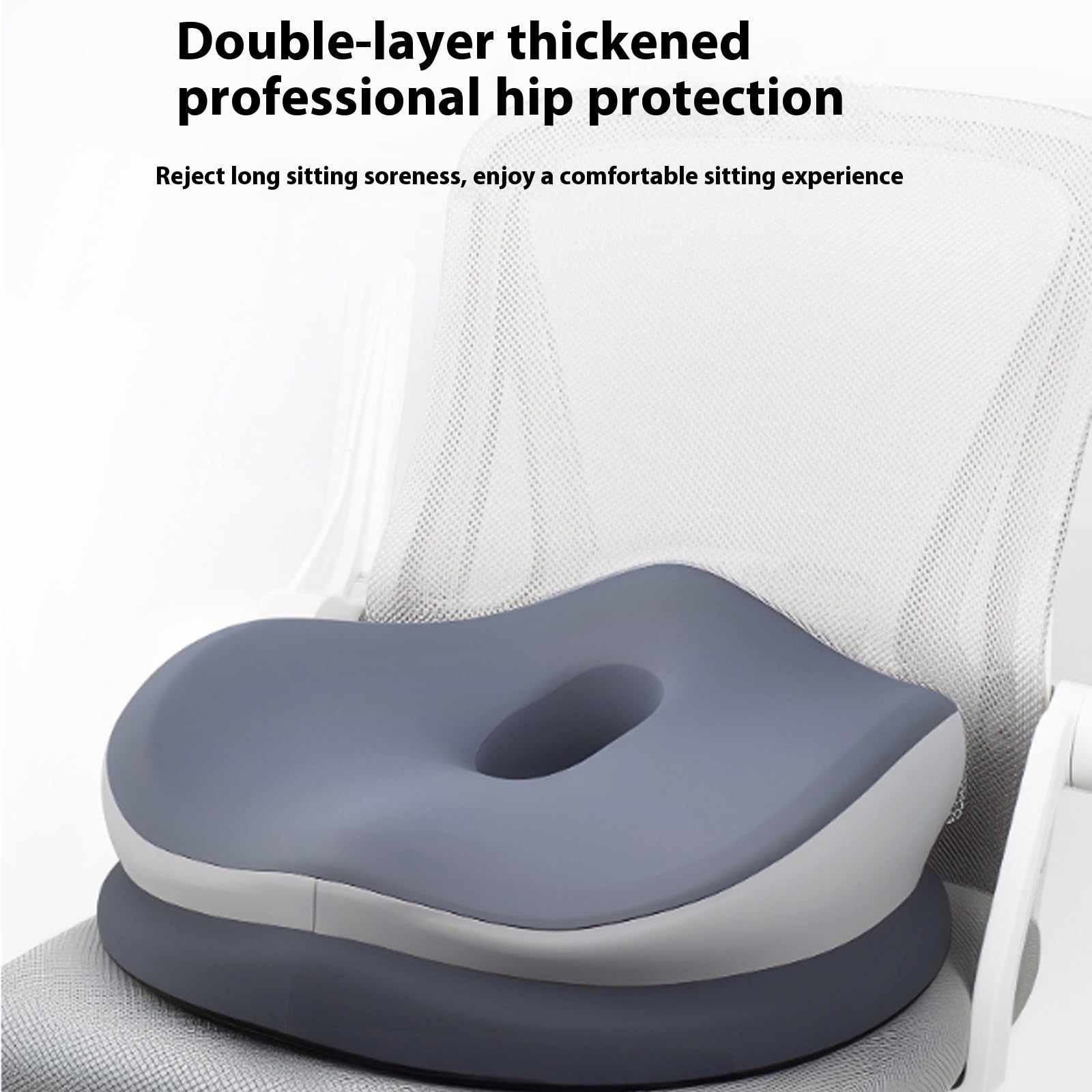 Il tessuto ergonomico della seta del ghiaccio di raffreddamento del cuscino della sedia dell'ufficio ha ventilato i centri vuoti per il cuscino lombare della schiuma di memoria lombare