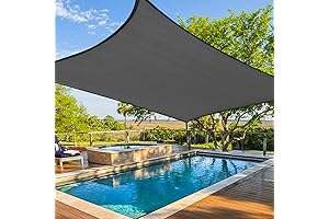 Amagenix Sunshade Sail, 16x20 feet Premium Shade Sail, Curved Sail Canopy for Patio Backyard