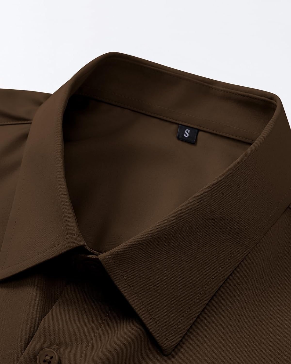 Men's Dress Shirt Slim Fit Casual Business Formal Wedding Long Sleeve Wrinkle Free Button Down Shirts - Image 3