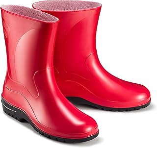 Bottes en Caoutchouc Femme - Botte de Pluie Femme Bottine Pluie Chaussures Pluie Bottes Femmes K007