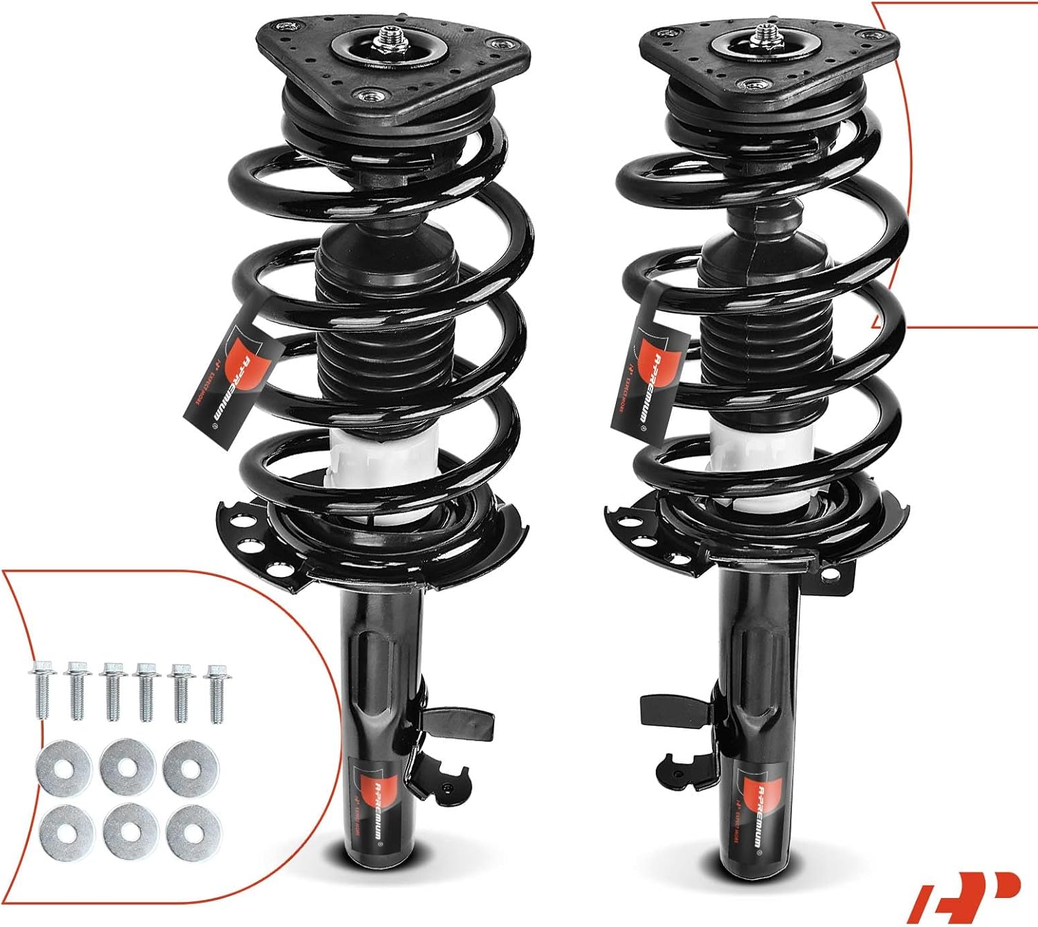 A-Premium Front Strut Assembly Compatible with Ford Escape [AWD] 2014-2019 - 2x Replacement Suspension Complete Strut Shock Absorber with Coil Spring