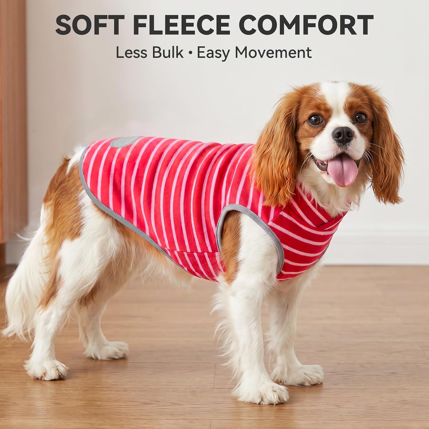  2 Pack Fleece Dog Sweater Pullover Lightweight Reflective Jacket thumbnail
