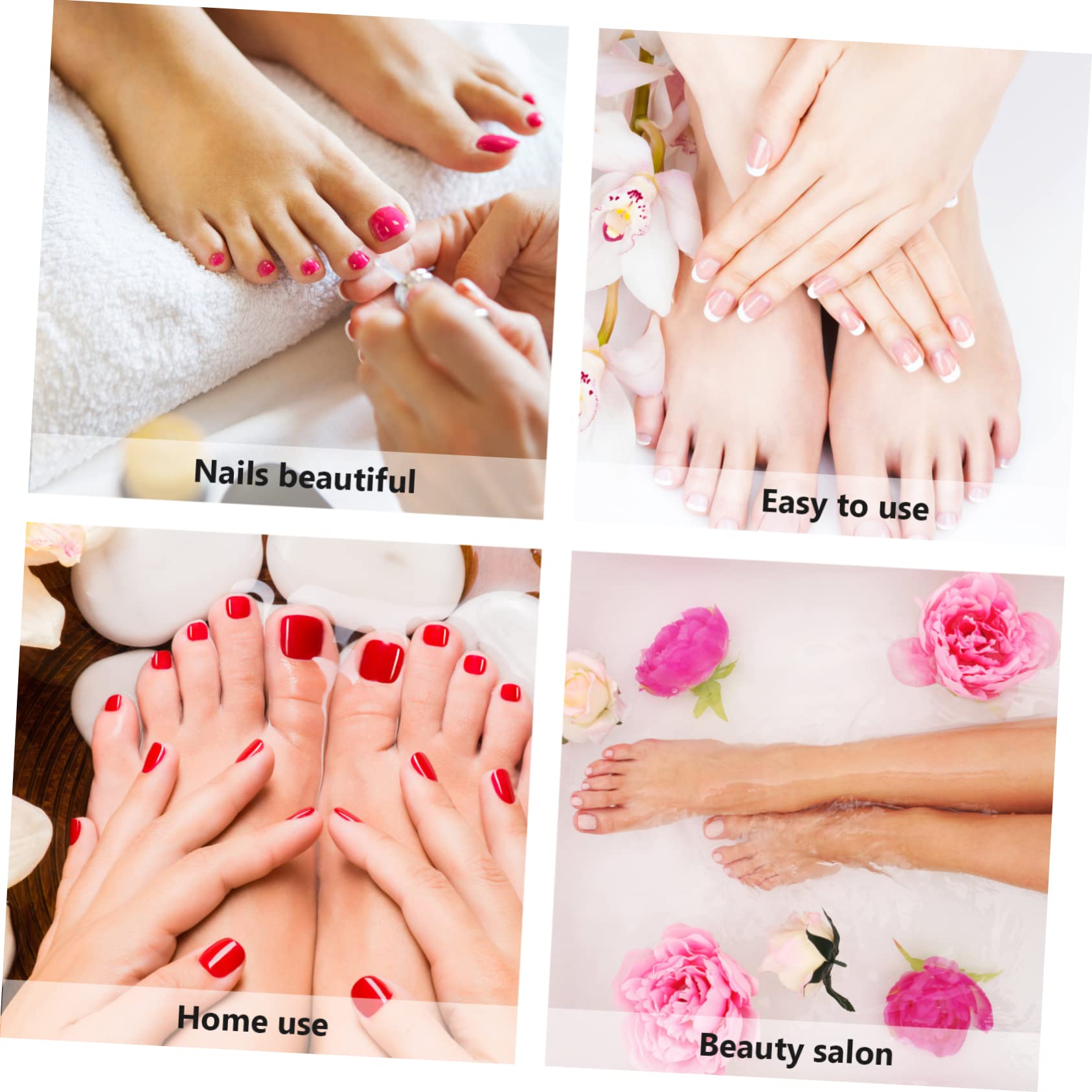 LIFKOME Silicone Toe Separator Set 24pcs Round Heart Toe Separators for Pedicure Stretchers