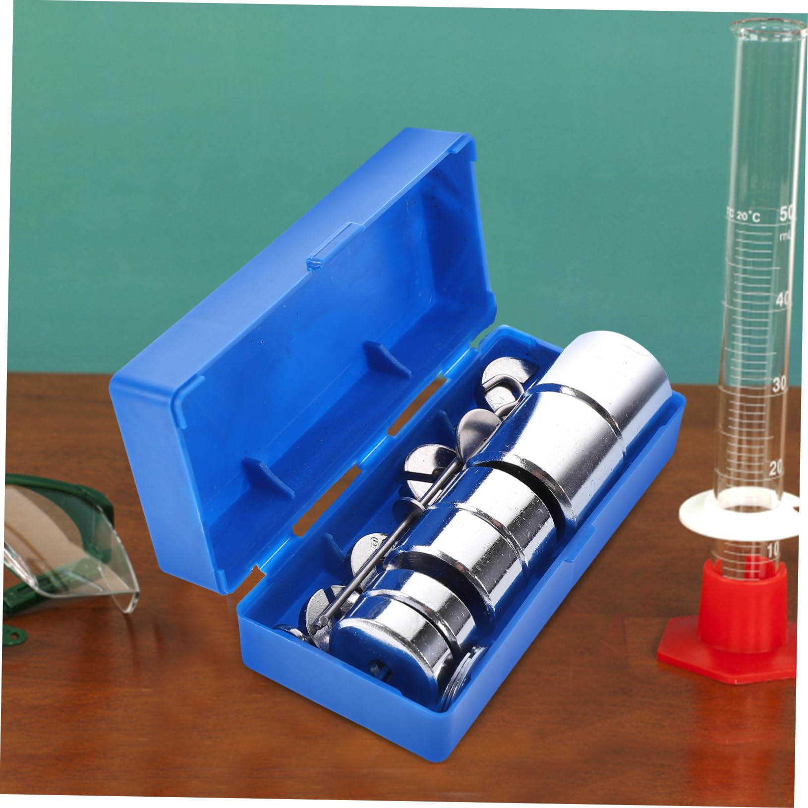 Set di e Dimostrazioni di Forza e Bilanciamento Strumenti in Metallo Fessurato Gancio in Metallo Argento, Strumenti per Laboratorio per Esperimenti di Fisica