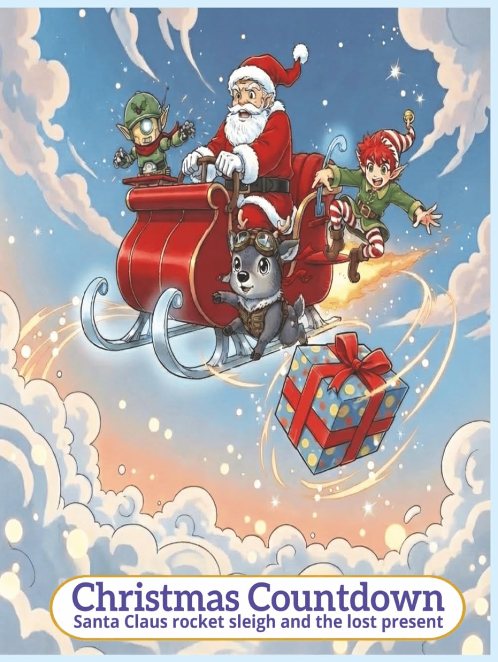 Christmas Countdown: santa claus rocket sleigh and the lost present
