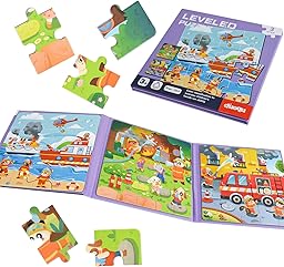 ASTARON Magnetic Puzzles for Kids, 16-20-25 Pieces Magnetic Jigsaw Puzzles for Travel, Travel Toys, Car and Airplane Activities for Kids