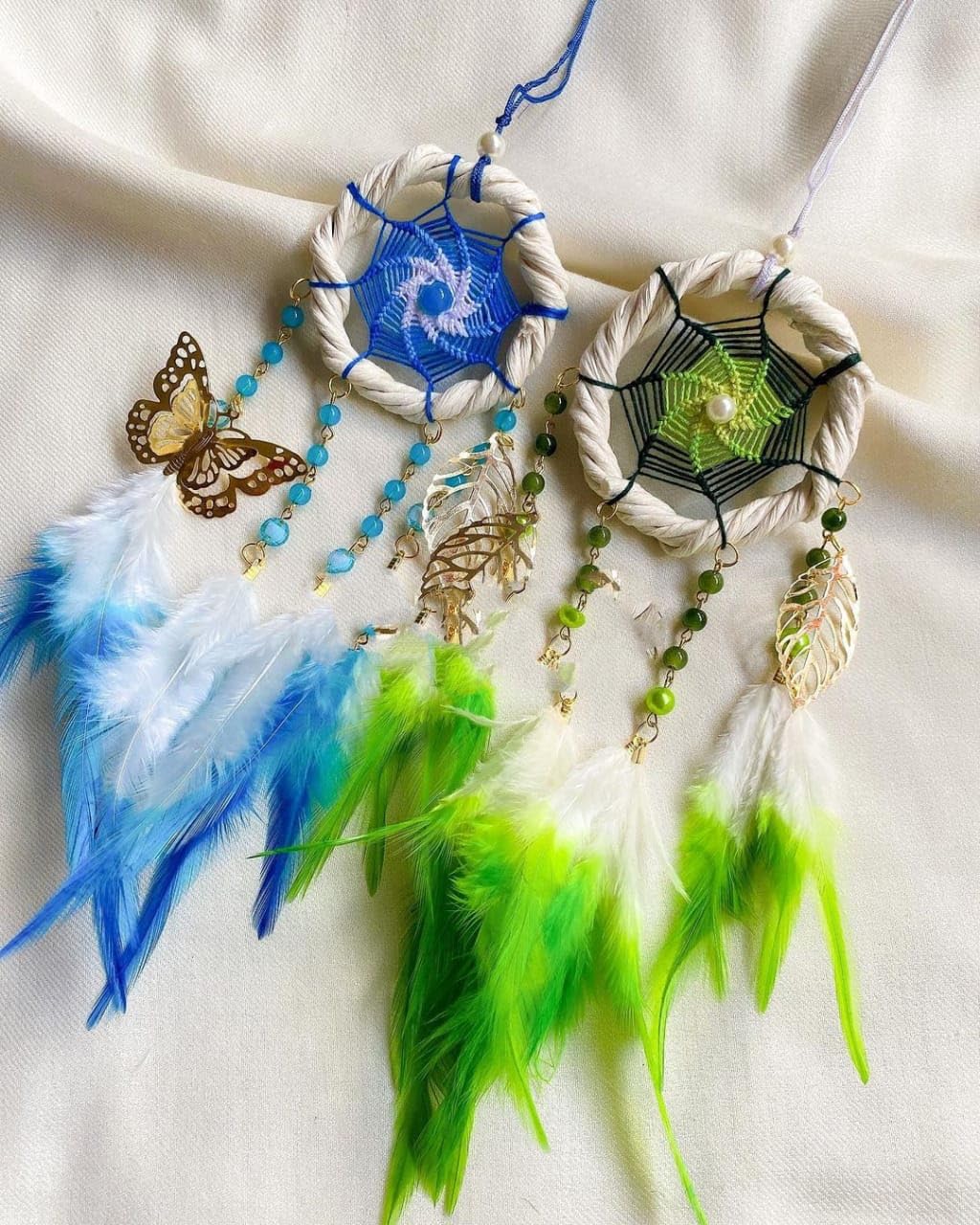 UVID 3INCH Blue and Green Dream Catcher for Home Decor,Wall Hanging and CAN BE Used for Gifting-image-44