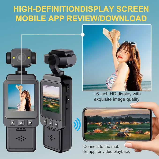 Cámera de Video y Deportiva 2.5K con WiFi y Visión Nocturna miniatura 7