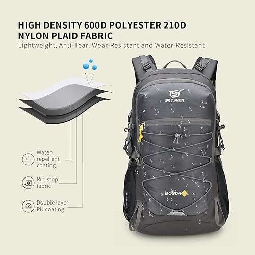 Miniatura 2 de SKYSPER Mochila de senderismo para hombres y mujeres, mochila de viaje de 35 litros, impermeable, mochila de campamento ligera para exteriores
