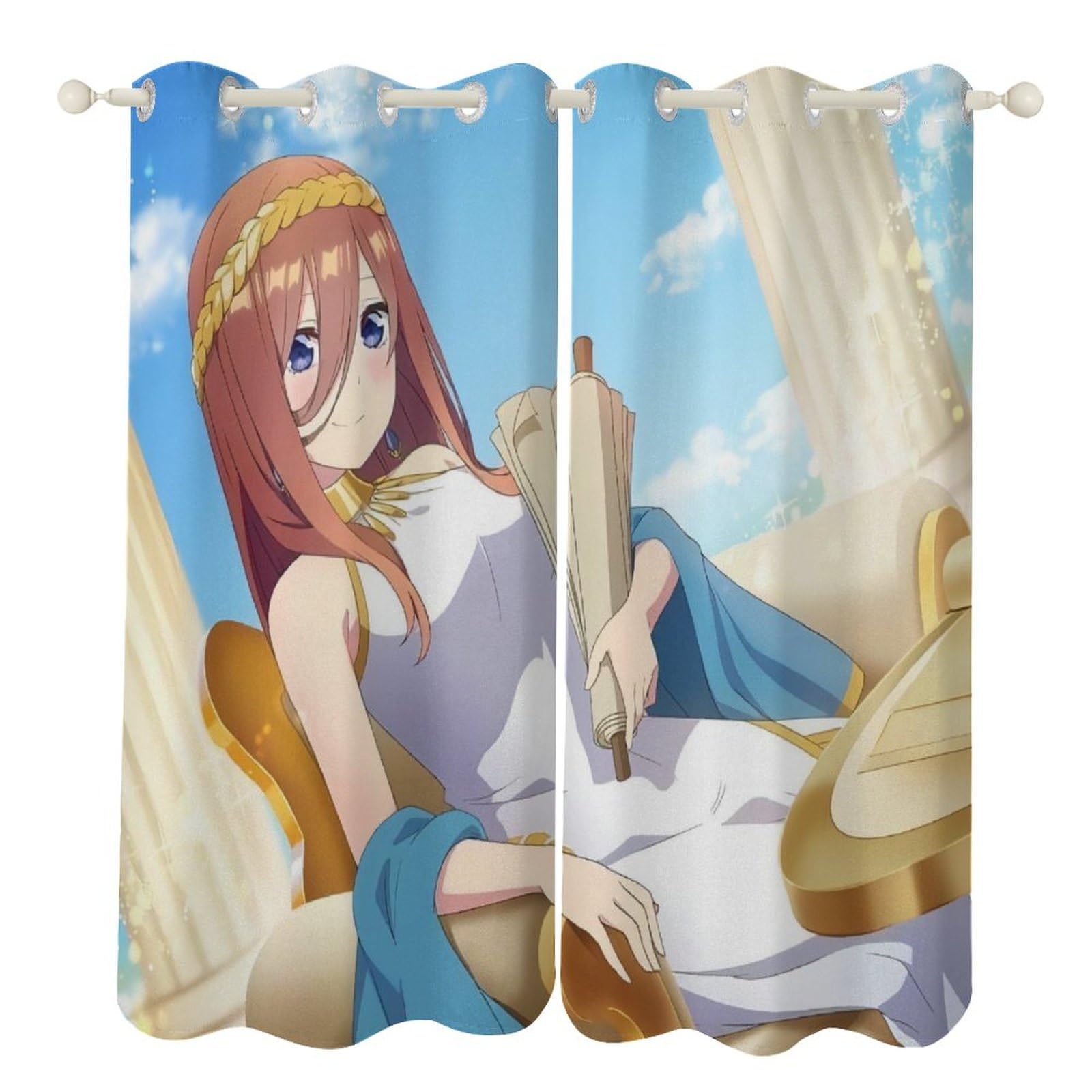 Amazon｜五等分の花嫁 中野三玖 カーテン 遮光 可愛い 遮光