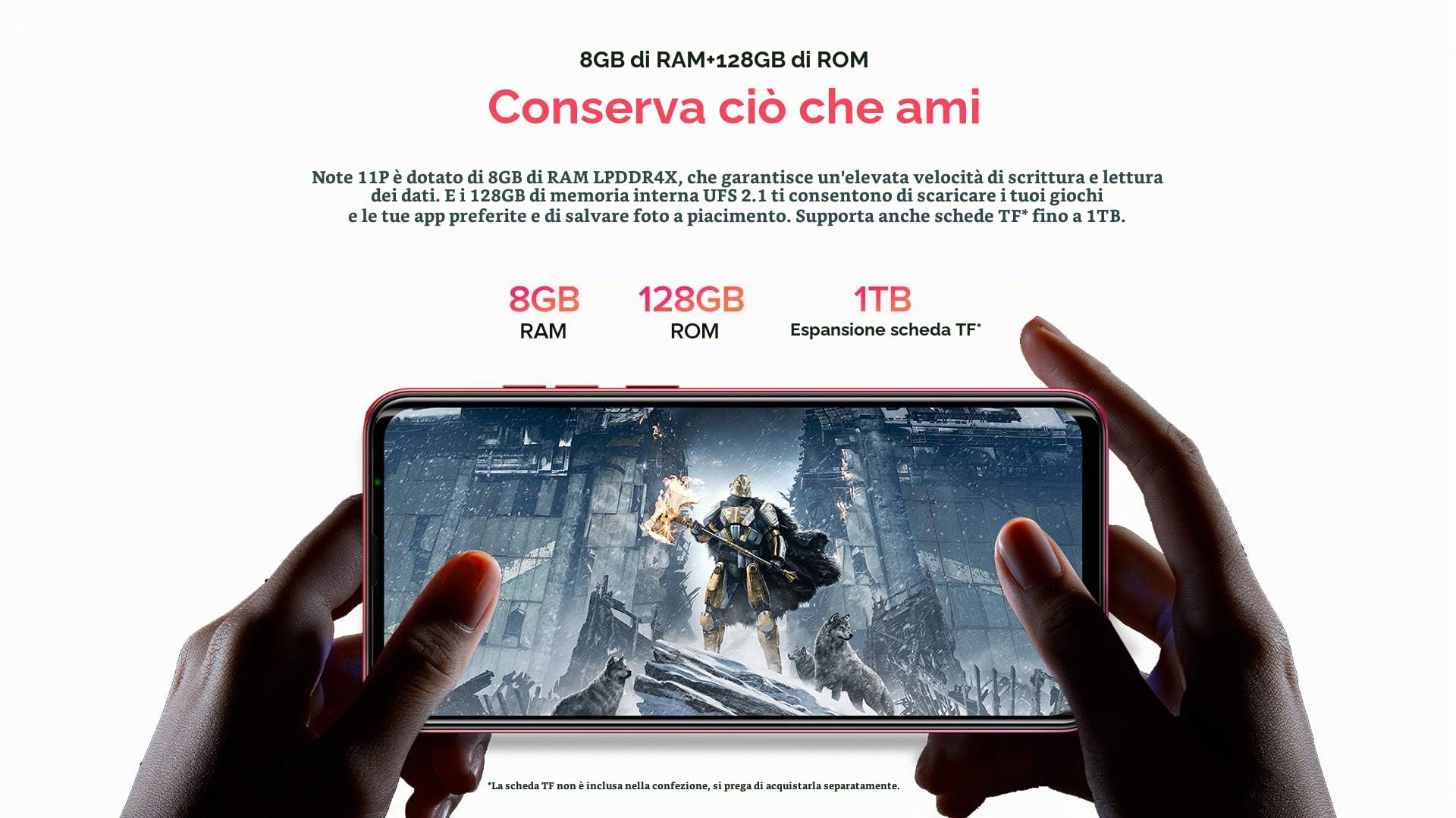 Ulefone Android 11 Smartphone Offerta, NOTE 11P 4G Cellulare, Helio P60 Octa-core 8GB+128GB, DUAL SIM+Dedicata SD Estensione 2TB, Fotocamera Quattro 48MP, Impronta Digitale,Schermo HD+ 6,55’’,Nero