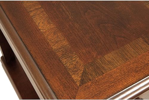 Miniatura 9 de Signature Design by Ashley Breegin - Mesa auxiliar tradicional de madera, color marrón