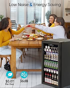 RU-♡ Amazon.com: Feelfunn Beverage Refrigerator and Cooler - 126