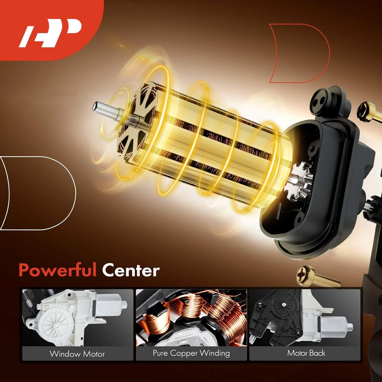 A-Premium Power Window Regulator with Motor Front Driver Side Compatible with Ford Fiesta 2011-2019